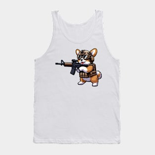 Tactical Corgi Tank Top